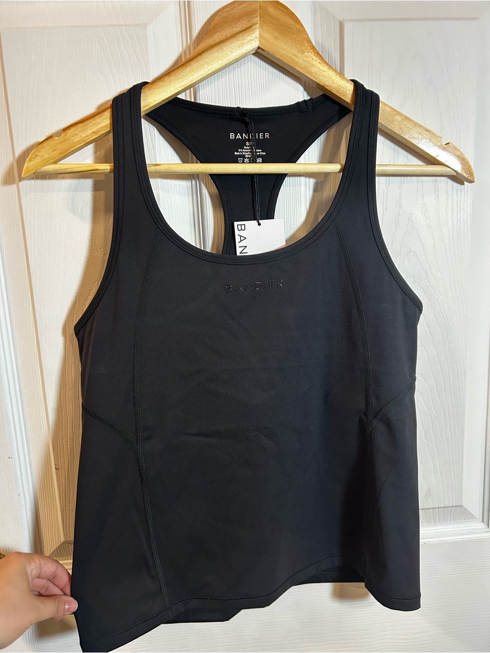 Bandiér Black Racerback Athletic Tank Sporty
